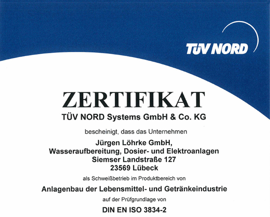 ISO 3834-2 Schweißen | TÜV NORD